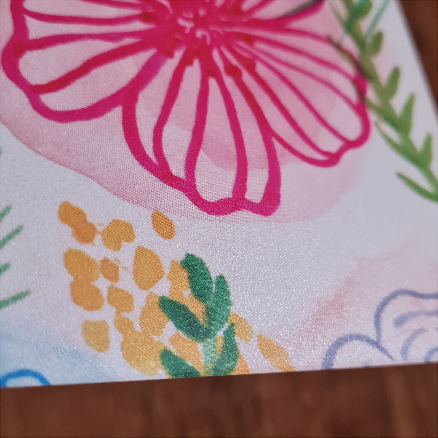 Carte carrée - modèle fleur 3