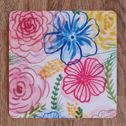 Carte carrée - modèle fleur 3